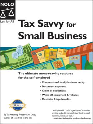 cover image of Tax Savvy for Small Business